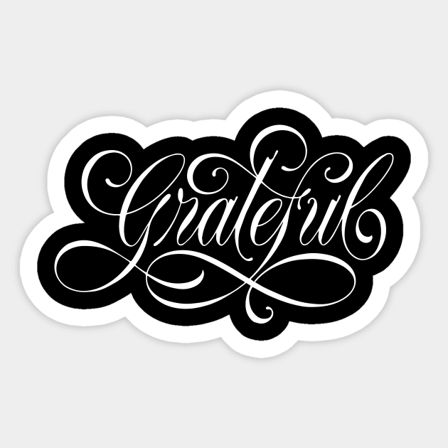 Grateful Sticker by noviajonatan